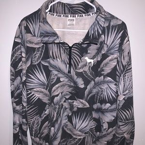 Pink Quarter-zip sweater